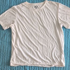 Ably Plain White T-Shirt Size L